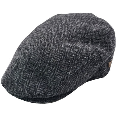 Herringbone Tweed Flat Cap