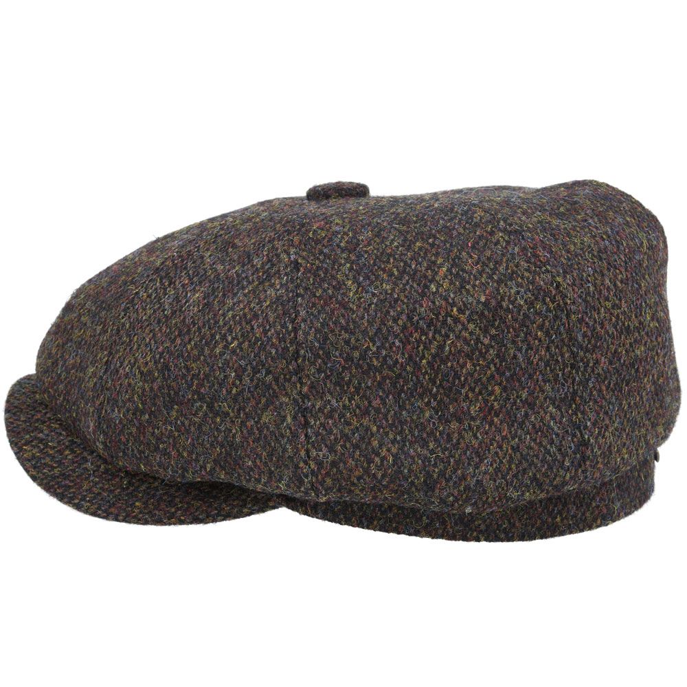 Harris Tweed Wool Newsboy Cap