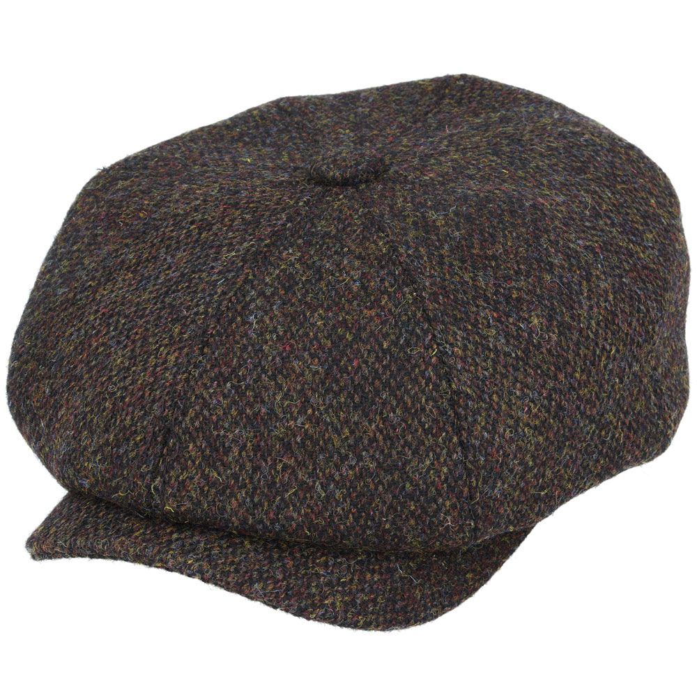 Harris Tweed Wool Newsboy Cap