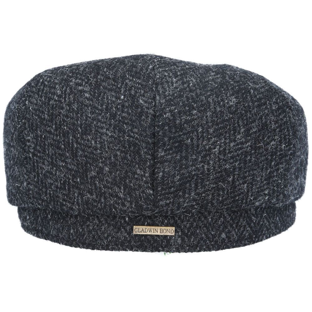 Harris Tweed Herringbone Wool Flat Caps