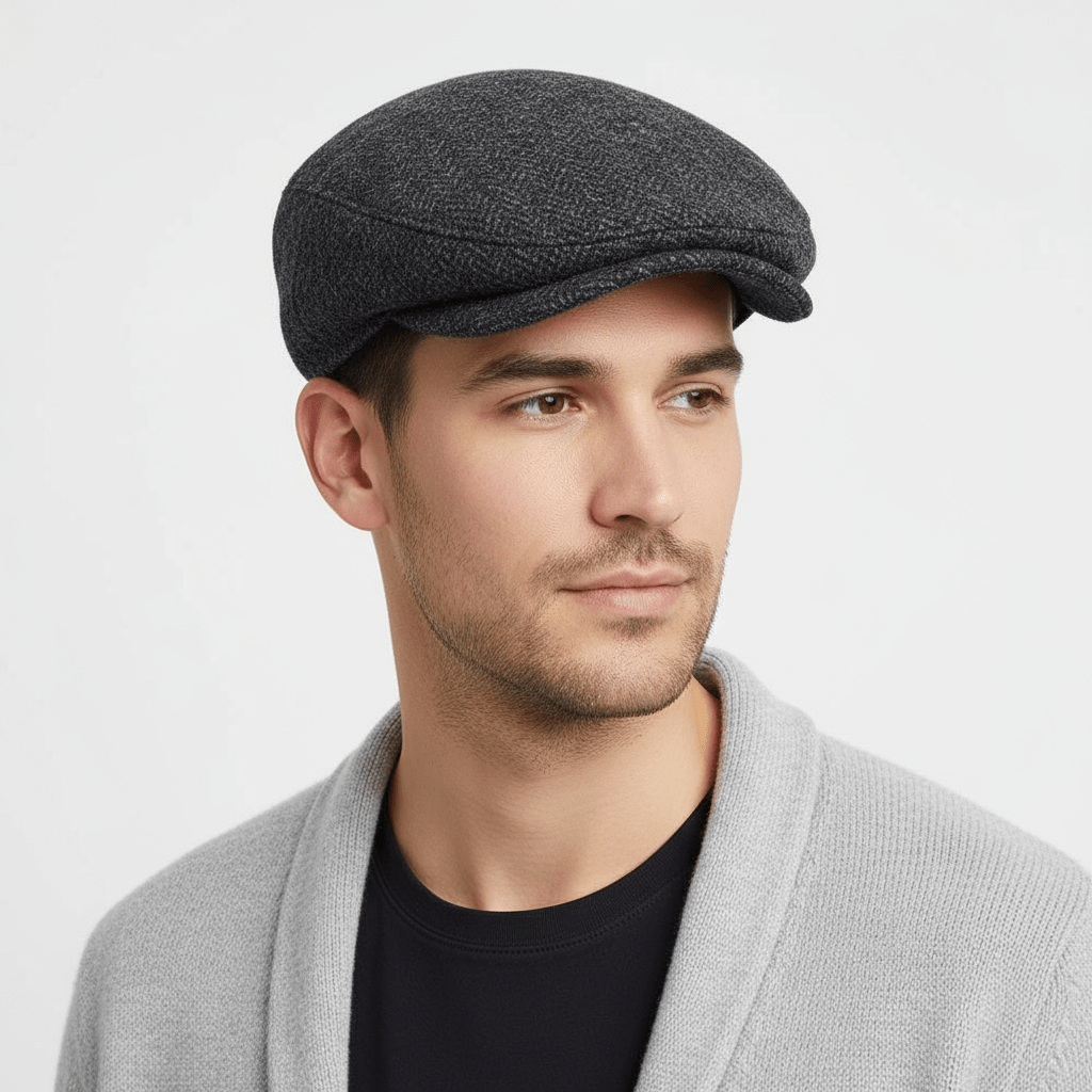 Embrace the heritage and craftsmanship of Harris Tweed with this elegant flat cap, perfect for adding a touch of sophistication to any outfit