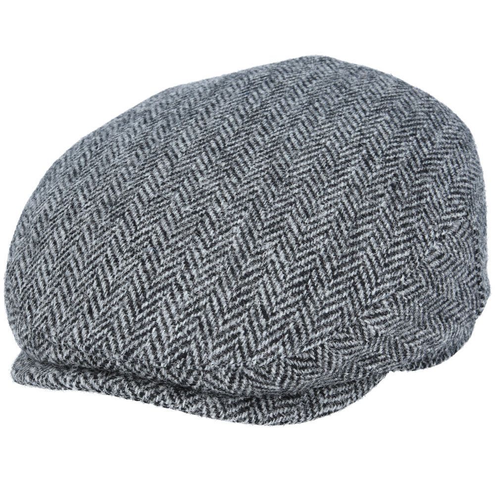 Harris Tweed Herringbone Wool Flat Caps