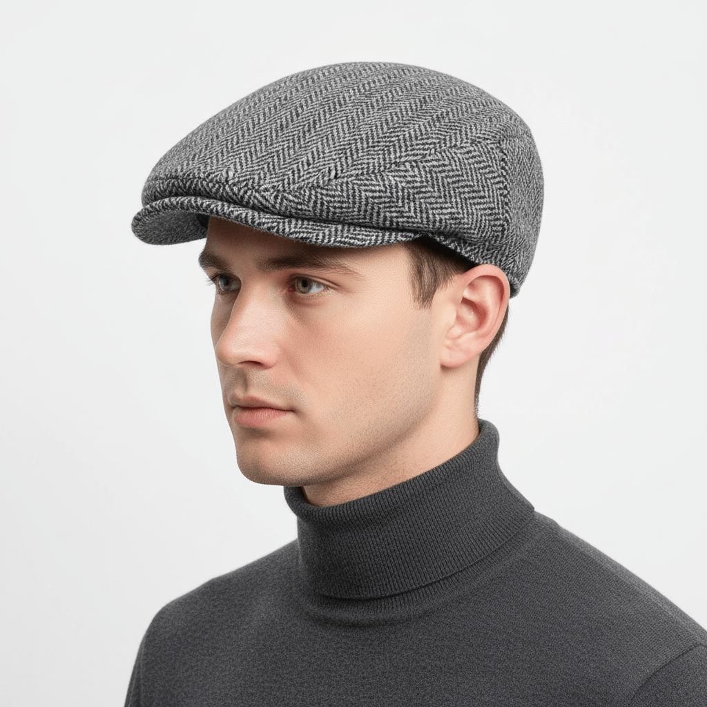 Embrace the heritage and craftsmanship of Harris Tweed with this elegant flat cap, perfect for adding a touch of sophistication to any outfit.