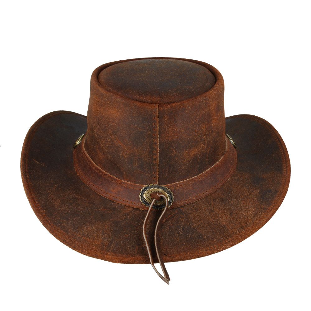 Leather Australian Western Outback Country Cowboy Hat