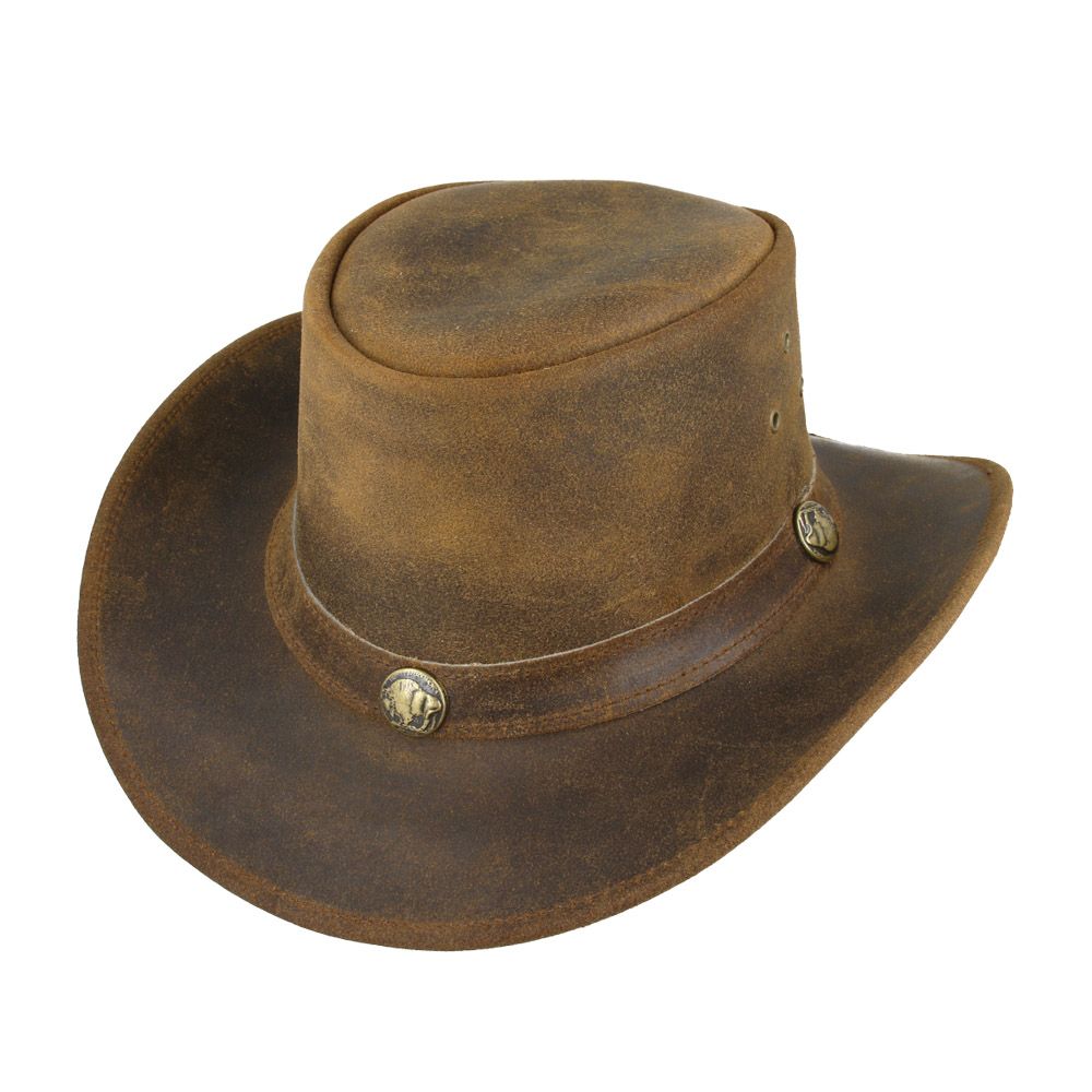 Leather Australian Western Outback Country Cowboy Hat