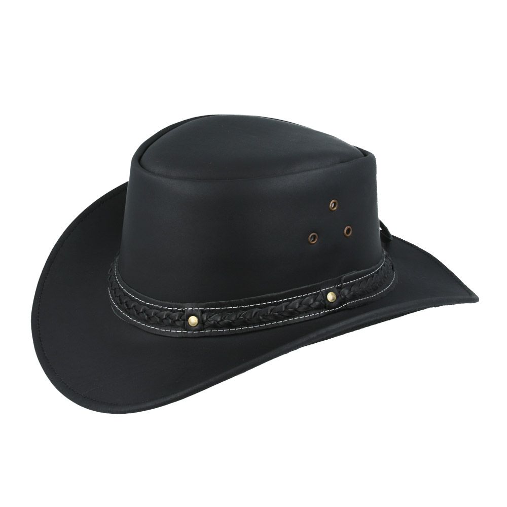 Chapeau de cowboy australien en cuir