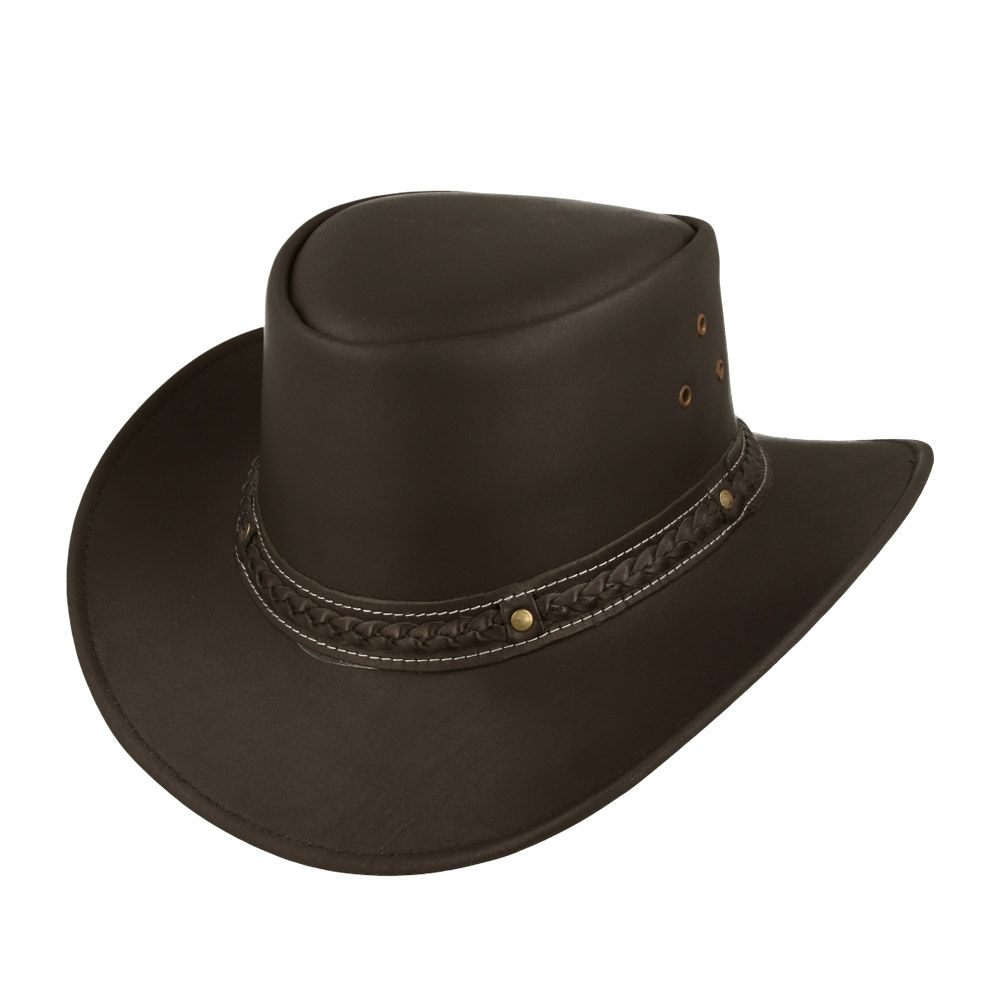 Chapeau de cowboy australien en cuir