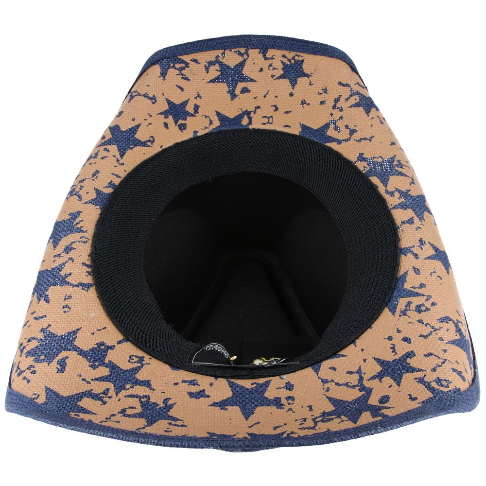 Union Jack Cowboy Hat With Stiff Paper & PU Band