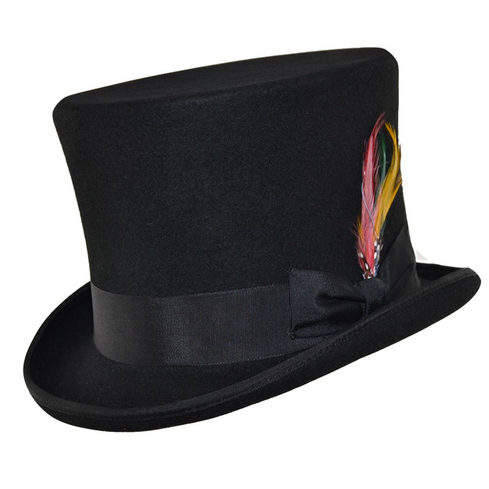 Victorian Wool Felt Top Hat