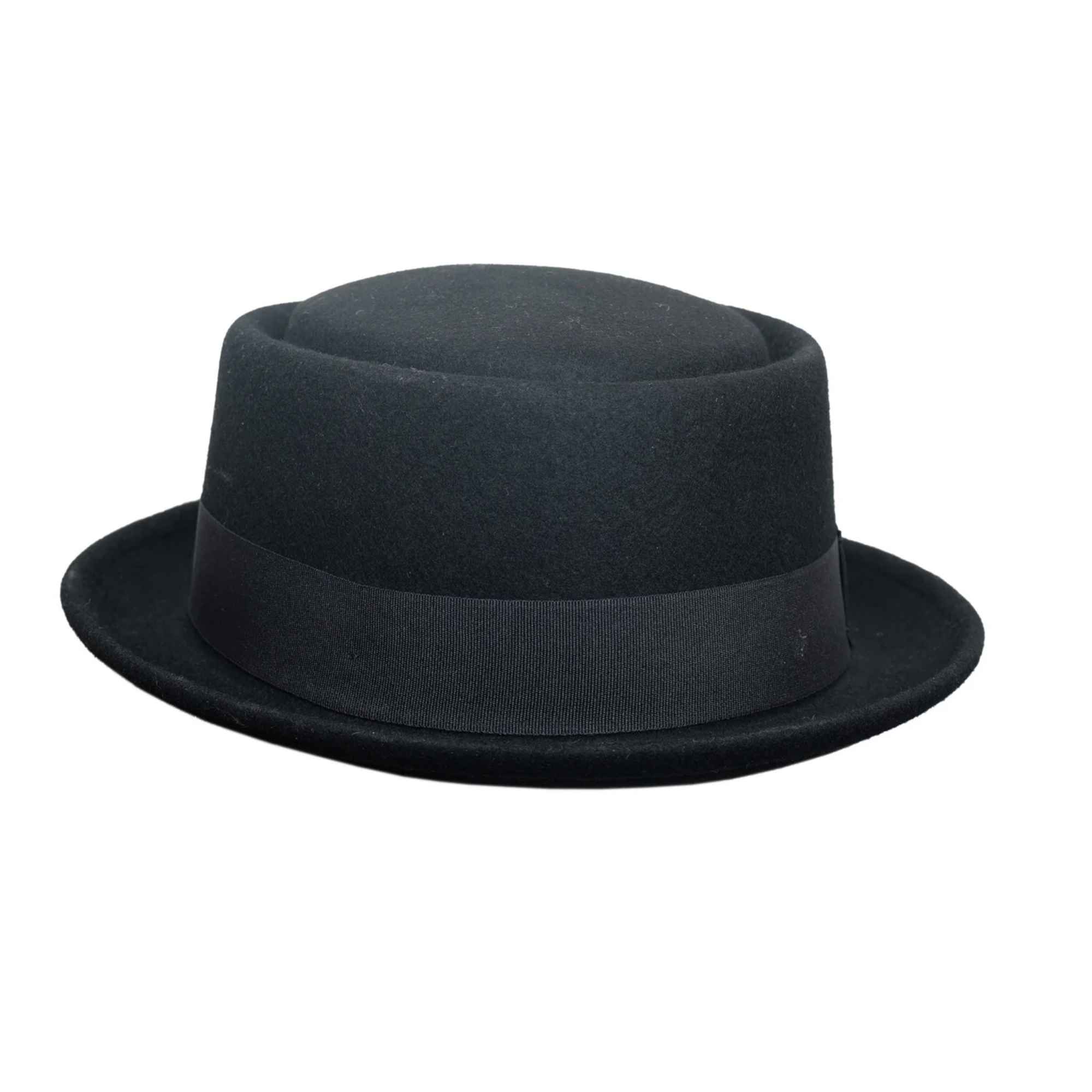 Crushable 100% Wool Pork Pie Hat – Classic Short Brim Felt Hat for Men & Women