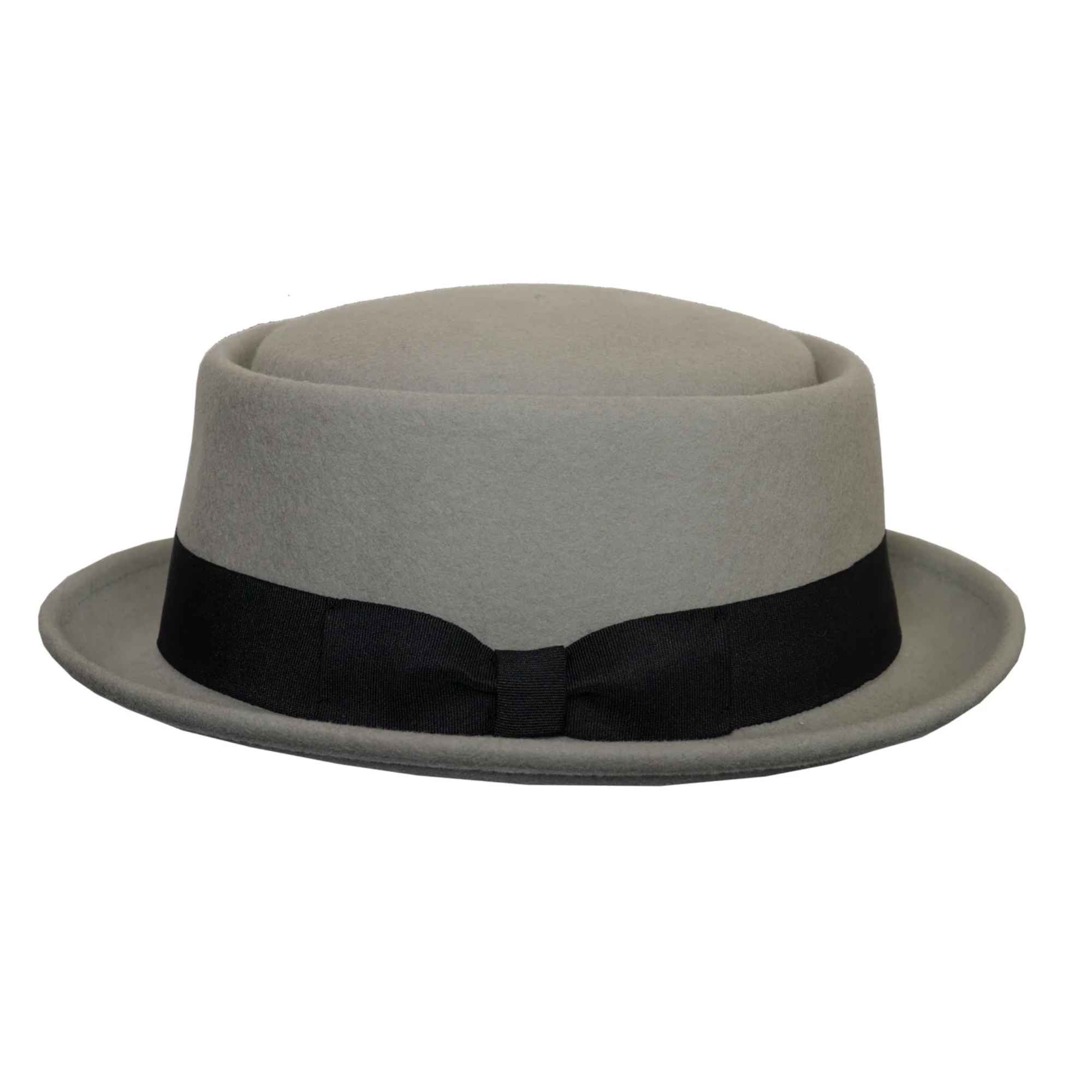 Crushable 100% Wool Pork Pie Hat – Classic Short Brim Felt Hat for Men & Women