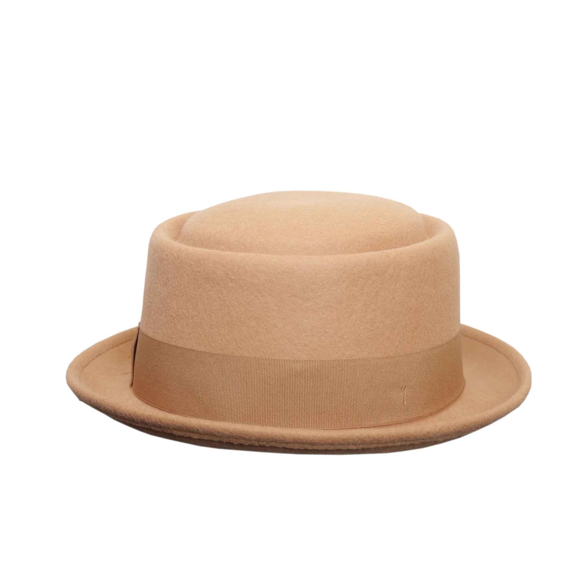 Crushable 100% Wool Pork Pie Hat – Classic Short Brim Felt Hat for Men & Women