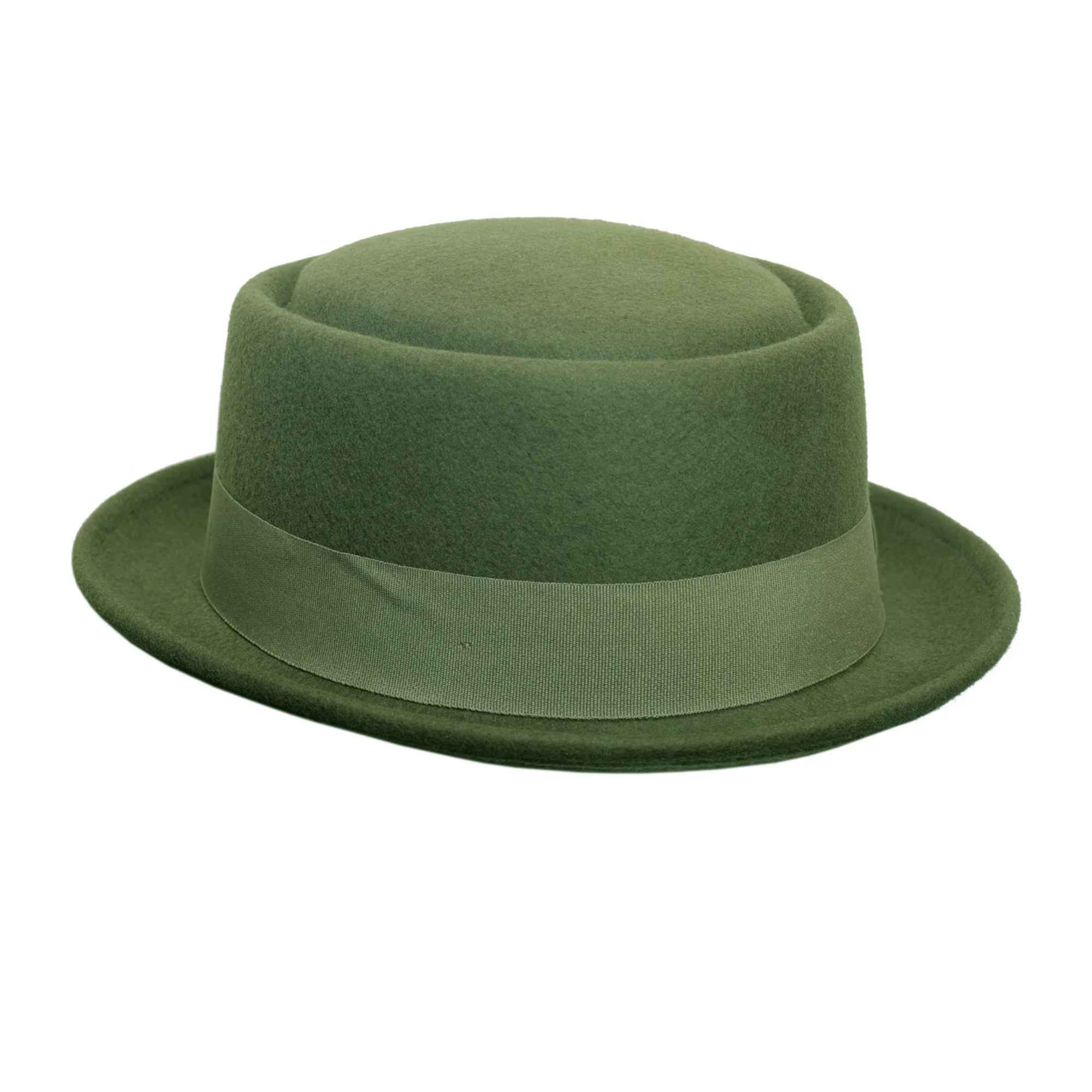 Crushable 100% Wool Pork Pie Hat – Classic Short Brim Felt Hat for Men & Women