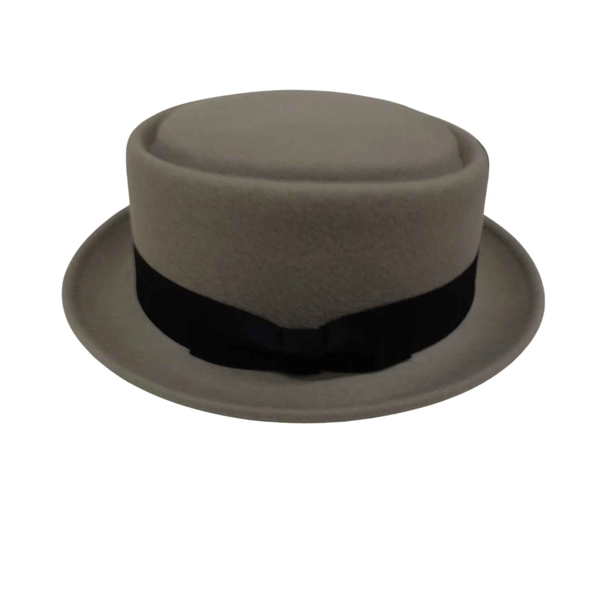 Crushable 100% Wool Pork Pie Hat – Classic Short Brim Felt Hat for Men & Women